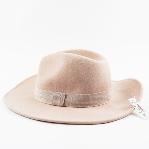 New Madewell x Biltmore Shaped Felt Hat in Tawny Sand - Picture 2 of 2